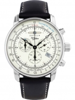 Ceas: Zeppelin 8680-3 Alarm Chronograph 100 Jahre 43mm 5ATM