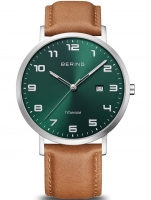 Ceas: Bering 18640-568 Herren Titanium 40mm 5ATM