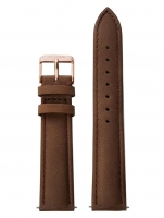 Ceas: Cluse Ersatzband CLS002 [18 mm] braun m. ros&eacute; Schlie&szlig;e