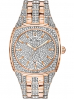 Ceas: Bulova 98B324 Crystal Pave Herren 40mm 3ATM