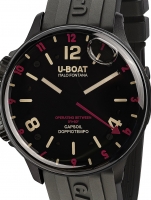 Ceas: U-Boat 8841 Capsoil Doppiotempo DLC GMT 45mm 10ATM